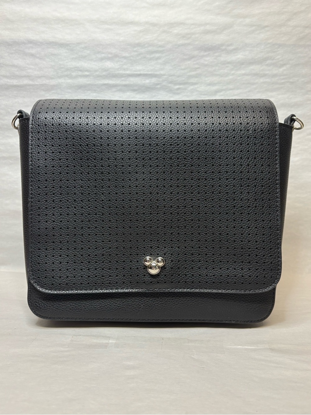 Disney Store Mickey Mouse Icon Square Flair Crossbody Bag Black #6010